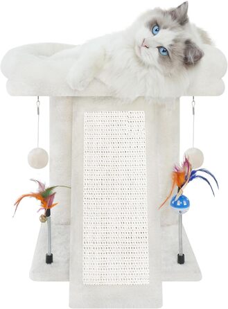 Вежа для котів Cat Tree Tower, з іграшкою (бежевий)