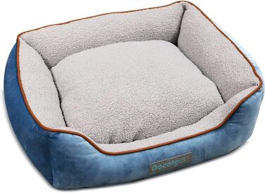 Лежак для собаки 60x50x18 см, що миється, не ковзає, двостороння подушка