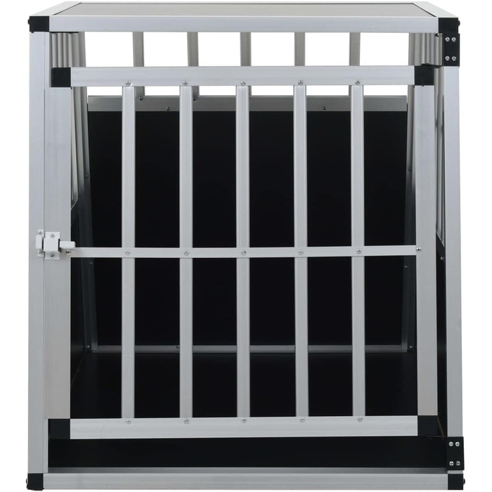 vidaXL Транспортна клітка для собак, одностворчата, 65x91x69,5 см, металева, перевезення та подорожі