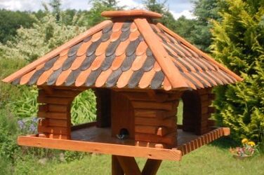 Розкішний шпаківня без підставки (коричневий)