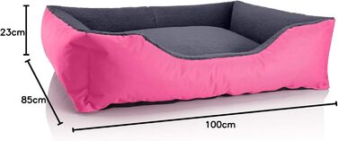 Ліжко для собак BedDog Teddy XL, Cordura, можна прати, сірий