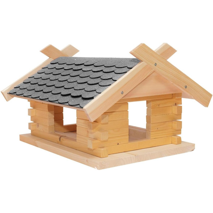 Комплект шпаківні Великий - Сірий 44x37x27 см