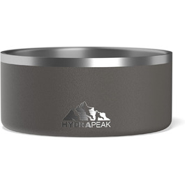 Миска для собак Hydrapeak, нековзна, з нержавіючої сталі, для води та корму, для великих і малих собак, 907 мл / 1,8 л, графіт