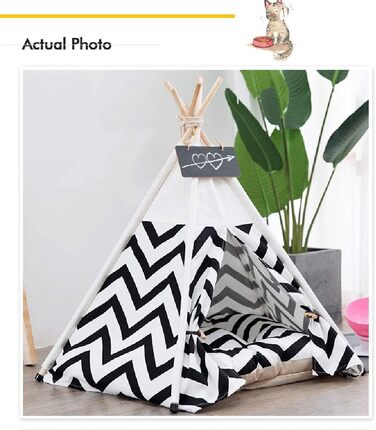 Намет для домашніх тварин Sunnykud Teepee з подушкою (M 50x50x60см)