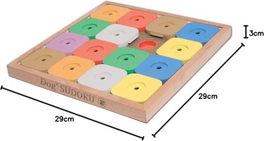 Інтерактивна іграшка-головоломка для собак Sudoku Genie Color – розвиваюча іграшка для інтелекту собак