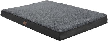 Ортопедичне ліжко для собаки Juskys Milow 112x81см, сіре