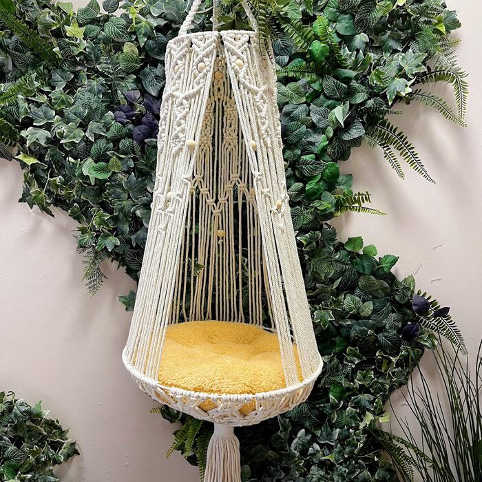 Гамак для кішки гойдалки Macrame Boho для приміщення/вулиці
