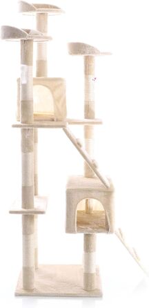 Кігтеточка Wiltec 170 см, Сизаль, Платформи, бежева