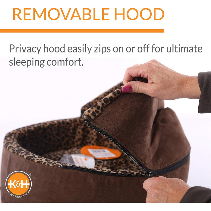 Лежак для кішок K&H PET Thermo-Kitty з підігрівом, леопард