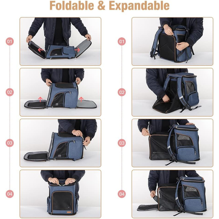 Рюкзак Lekesky Expandable для кішок і собак, М