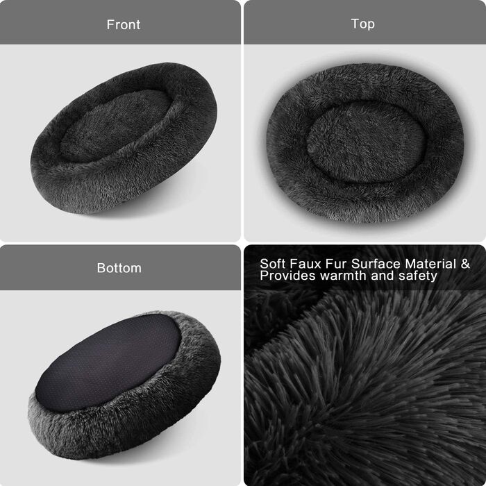 М'яке ліжко MFOX Calming Donut для собак/котів