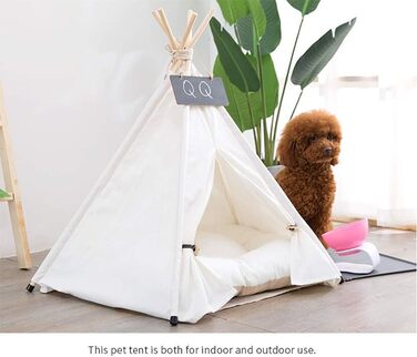 Намет для домашніх тварин Sunnykud Teepee з подушкою (M 50x50x60см)