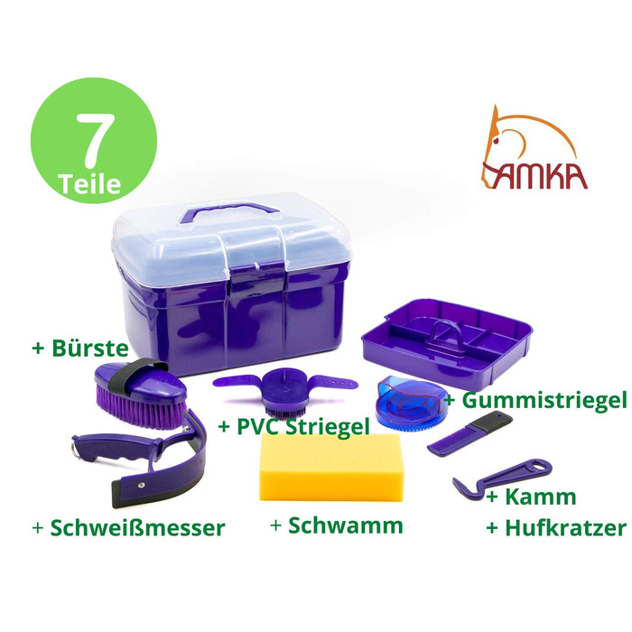 Дитячий набір для чищення Putzbox, 7 предметів, ліловий колір