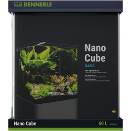 Nano-акваріум Dennerle Cube Basic 60 л із заокругленим склом