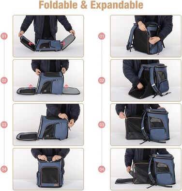 Рюкзак Lekesky Expandable для кішок і собак, М