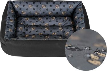 Ліжко для собак SuperCushion24 XL Чорний/Сірий - можна прати