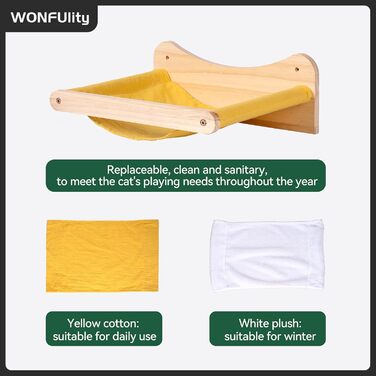 Полиці та сідала для котів WONFUlity, настінні