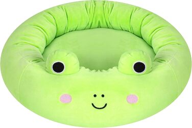 Ліжко для тварин Squishmallows Wendy Жаба 50 см, офіційний плюш Jazwares, супер м'яке лежанка для домашніх улюбленців