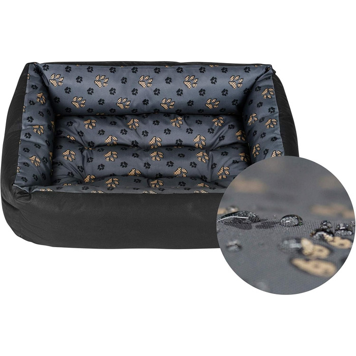 Ліжко для собак SuperCushion24 XL Чорний/Сірий - можна прати