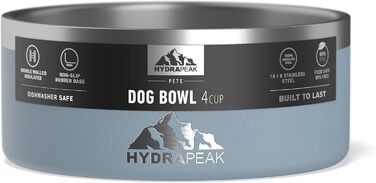 Hydrapeak миска для собак, нековзна, з нержавіючої сталі, для води та корму, для великих і малих собак, 907 мл, 1,8 л, різні розміри, Storm