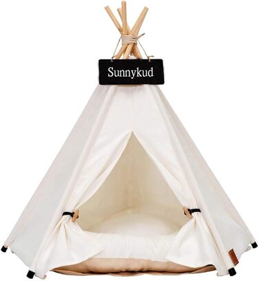Намет для домашніх тварин Sunnykud Teepee з подушкою (M 50x50x60см)