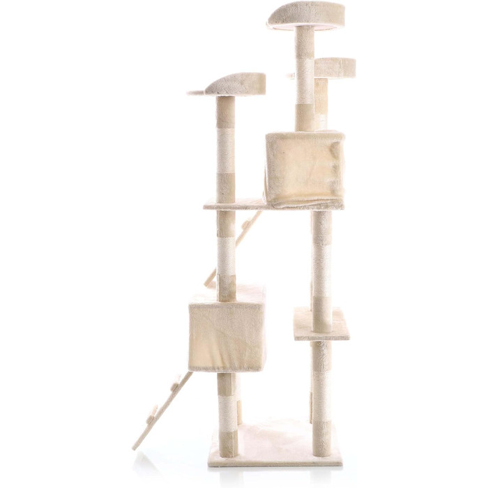 Кігтеточка Wiltec 170 см, Сизаль, Платформи, бежева