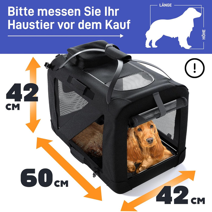 Складна коробка для транспортування собак PetProven для автомобіля та дому