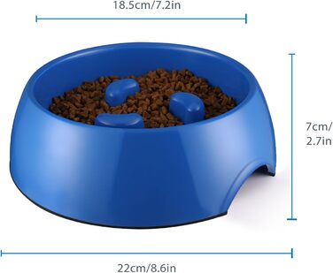 Нековзна миска для годування Flexzion 1200мл синя