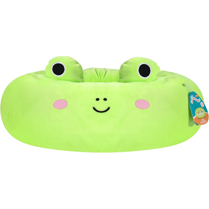 Ліжко для домашніх тварин Squishmallows Wendy Frog, середнє, ультрам'яке, офіційне плюшеве, 61 см