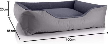 Ліжко для собаки BedDog Teddy XL, Cordura/Microfibre, сірий