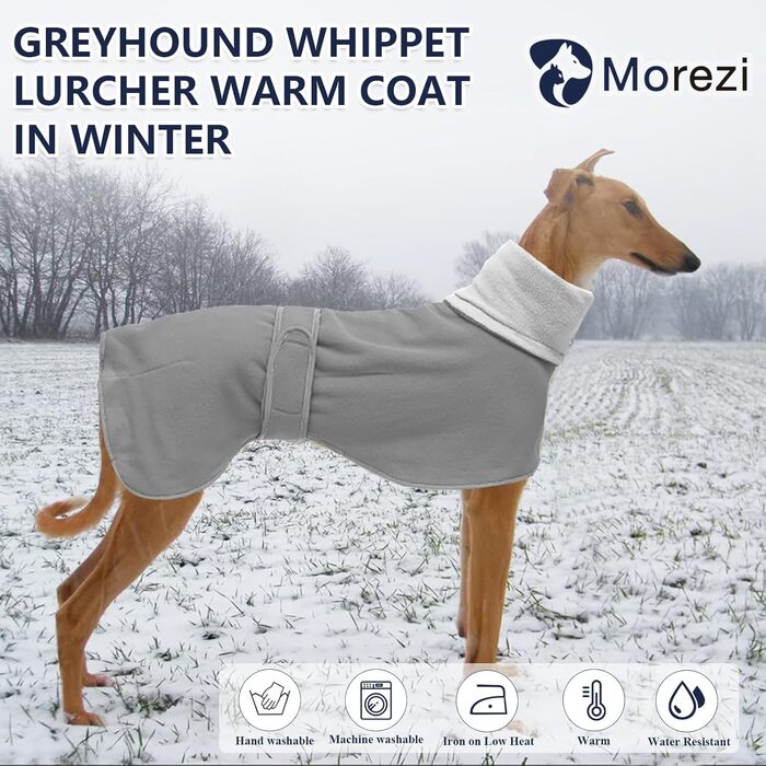 Зимова шерсть для собаки Morezi, світловідбиваюча, синя, 2XL