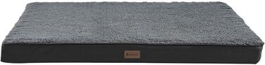 Ортопедичне ліжко для собаки Juskys Milow 112x81см, сіре