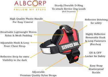 Шлейка для собак Albcorp Reflective Therapy, червона, М