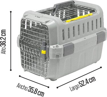 Контейнер для транспортування тварин MP Transport OdySSEY сірий, малий, 54,8 x 36 x 36,2 см