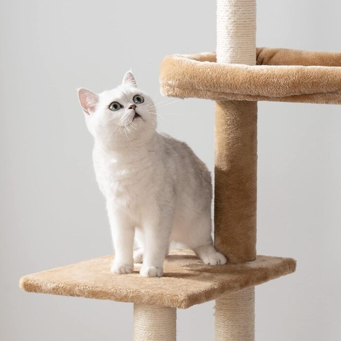 Котяче дерево з тумбою для лотка, 2-в-1, 150 см