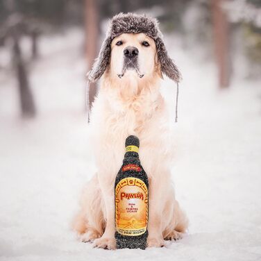 Пляшка лікеру Bark Bros Скрипуча плюшева іграшка для собаки