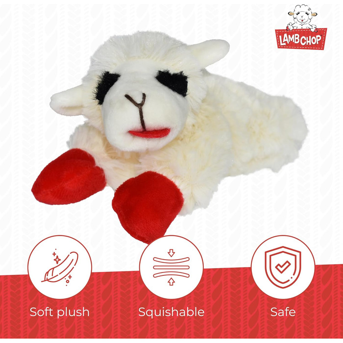 Багатофункціональна ліцензована іграшка для собак Lamb Chop Jumbo