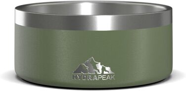 Hydrapeak миска для собак, нековзна, нержавіюча сталь, для води та корму, для великих і малих собак, 900 мл, 1,8 л, різні розміри, 4 чашки, колір шавлія