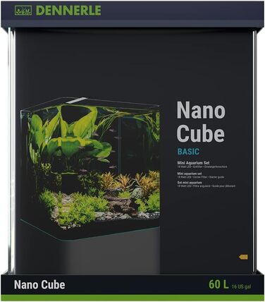Nano-акваріум Dennerle Cube Basic 60 л із заокругленим склом