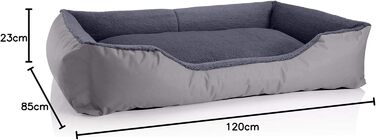 Ліжко для собаки BedDog Teddy XL, Cordura & Velour, сірий