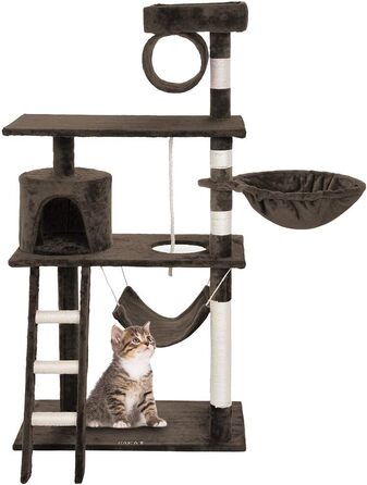 Кігтеточка BAKAJI Cat, 142x74.5x40 см, коричнева