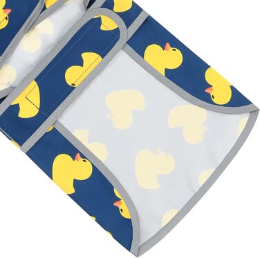 Дощовик для собаки з капюшоном, білизняним отвором і світловідбивачами