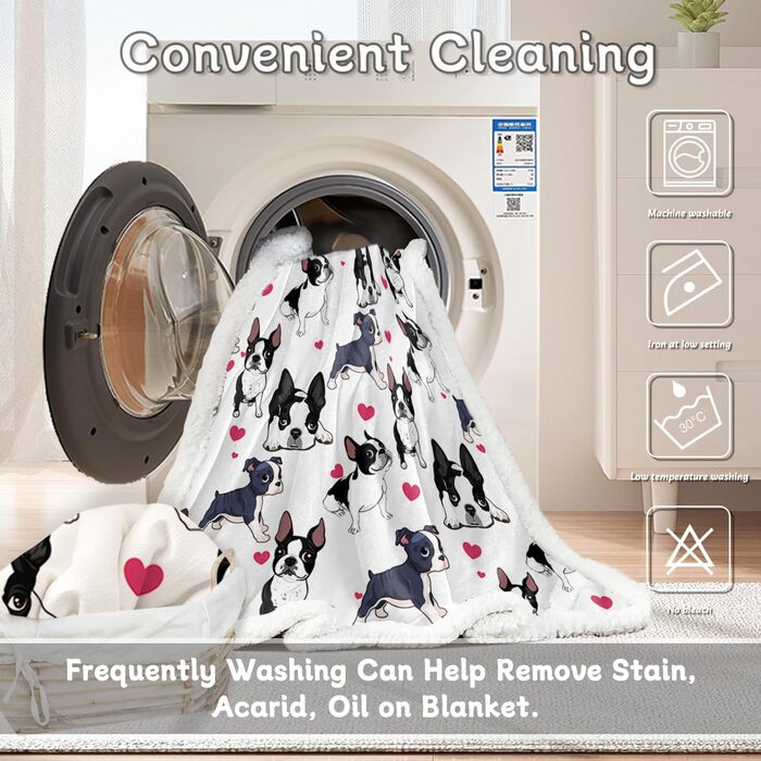 Ковдра для собаки BlessLiving Німецький дог, шерпа фліс, 130x150см