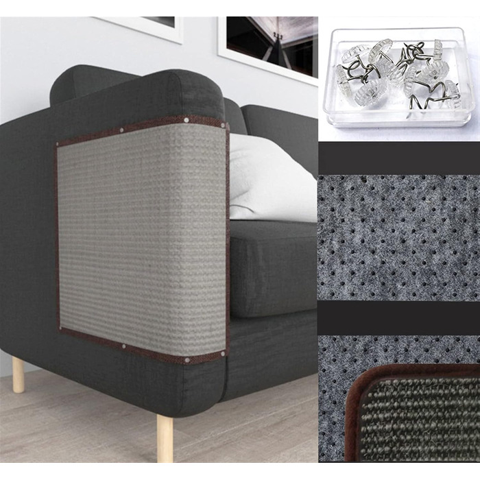 Килимок для кішок GIBZ Sisal, 8050см, білий