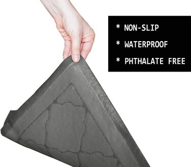 PETUPPY Високоякісний килимок для котячого туалету XL 119×91 см, без фталатів, водовідштовхувальний, не ковзає, легкий у догляді, м'який, збирає наповнювач