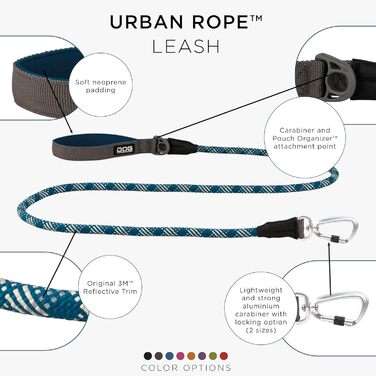 Міський мотузковий повідець DOG Copenhagen - Mocca (Ocean Blue)