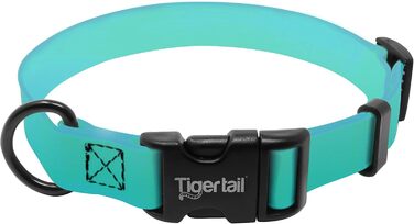 Водонепроникний нашийник для собак Tiger Tail Urban Nomad, не вбирає запахи, зносостійкий, матовий, легкий, високоякісний нейлон із покриттям, для великих, середніх та малих собак, синьо-зелений, розмір XS