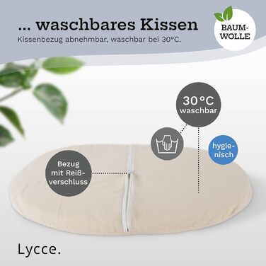 Ліжко для кішок/собак Lycce, яке можна прати, овальне, водяний гіацинт
