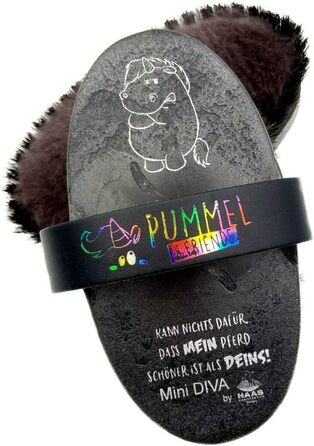 Щітка для коней HAAS Pummel & Friends Grummeleinhorn Mini Diva, дитяча, преміум якість
