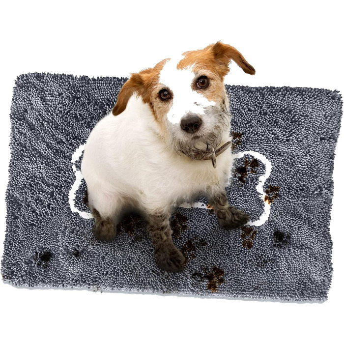 Килимок для входу Soggy Doggy L, 66x91 см, сірий